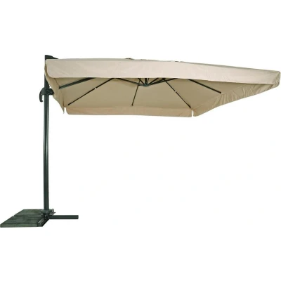 Afbeelding van Virgo zweefparasol met volant ecru 3x3 m