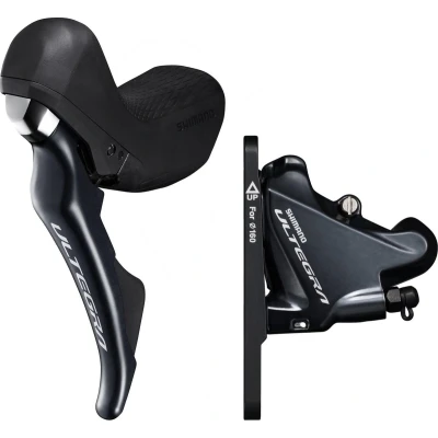 Afbeelding van Shimano Schijfremset Ultegra St r8020 Links Voor 3 Vinger Zwart
