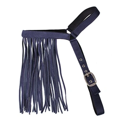 Afbeelding van QHP Vliegenfrontriem Extra Blauw Full