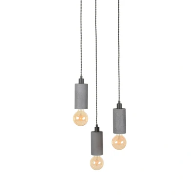 Afbeelding van Fresco hanglamp rond 30 cm beton grijs