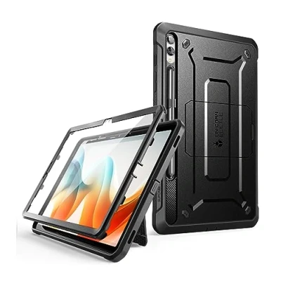 Afbeelding van Supcase Unicorn Beetle Pro Tablethoes Geschikt voor Samsung Galaxy Tab S9+ Met ingebouwde screenprotector Kickstand Full Body Protectie Zwart