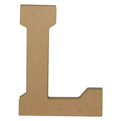 Image de Lettre kraft 20 cm à décorer L Décopatch