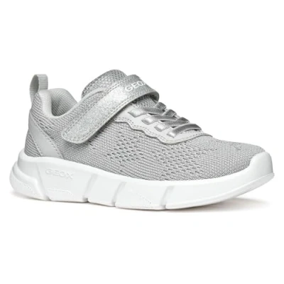 Afbeelding van Geox ARIL GIRL Sneakers laag voor kinderen, Maat: 31, Silver Imitatieleer/ textiel