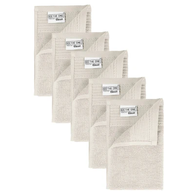 Afbeelding van 5 x The One Towelling gastendoekje 30x50 Creme