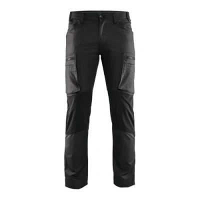 Afbeelding van Blaklader Service werkbroek stretch 1459 1146 Donkergrijs/Zwart D112