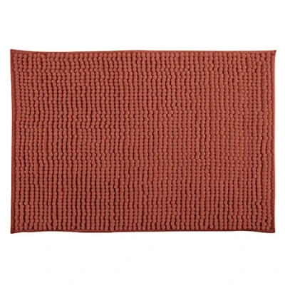 Afbeelding van MSV Badkamerkleed/badmat tapijtje voor op de vloer terracotta 40 x 60 cm Microvezel anti slip