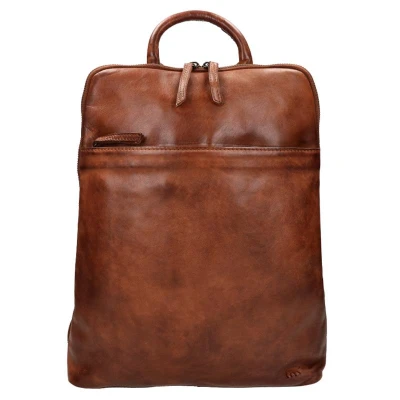 Afbeelding van Bear Design Cow Lavato Leren Rugtas Cognac