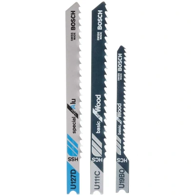 Afbeelding van Bosch Accessories 2609256774 3 delig Decoupeerzaagbladen set U schacht stuk(s)