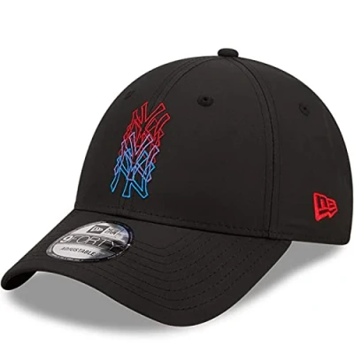 Afbeelding van New Era Stack LOGO 9FORTY Unisex Pet, Maat: One Size, Black/red/blue