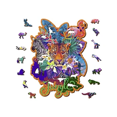 Afbeelding van WOODEN.CITY 0038 L puzzel Vormpuzzel 300 stuk(s) Dieren