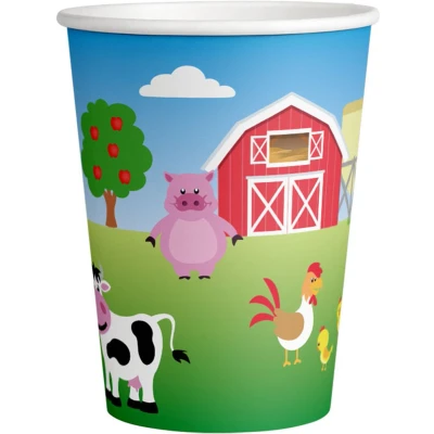 Afbeelding van Boerderij Bekers 250ml 8 stuks