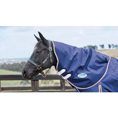 Image de Weatherbeeta Lite Neck Rug Comfitec Essential Navy/Silver/Red Poney