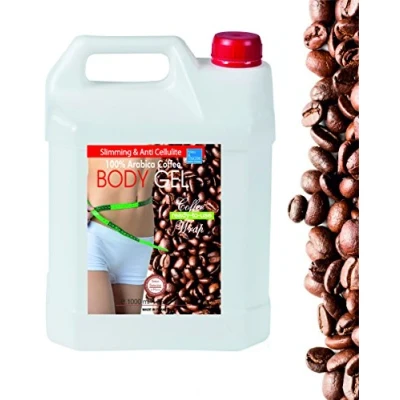Afbeelding van Verstevigende en anti cellulitisgel met cafeïne algen, 1000 ml, 1 l, intensief, krachtige behandeling lichaamsbeeldhouwer (benen, buik, billen) voor een 6 x + stevige tonische huid