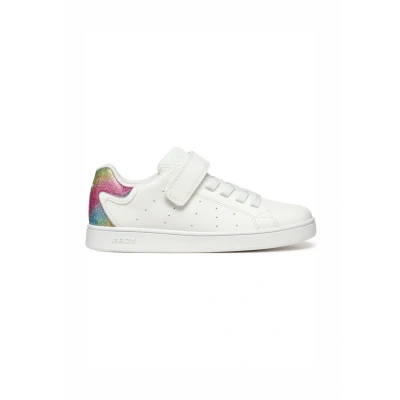 Afbeelding van Geox Eclyper Sneakers laag voor kinderen, Maat: 37, White multicolor Kunststof/ textiel
