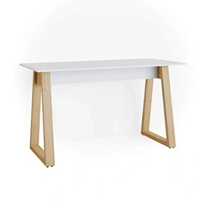 Afbeelding van Vicco Bureau Nautica, Wit/Eiken, 138 x 60 cm