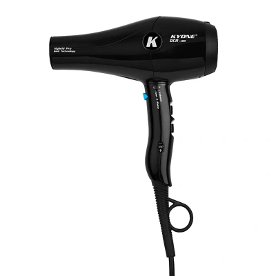 Afbeelding van Kyone Ionic haardroger zwart Haibu by Kapperskorting.com