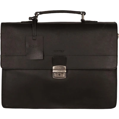 Afbeelding van Burkely Vintage Dean Briefcase 3 Comp Aktetas Zwart