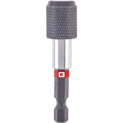 Afbeelding van Originele Einhell snelwisselbithouder met schacht 1/4 inch E 6,3, 60 mm, (chroom vanadium, aluminium huls, permanente magneet)