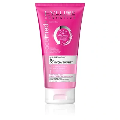 Afbeelding van Eveline Cosmetics Facemed+ Hyaluronic Face Wash Gel 3 in 1 150ml.