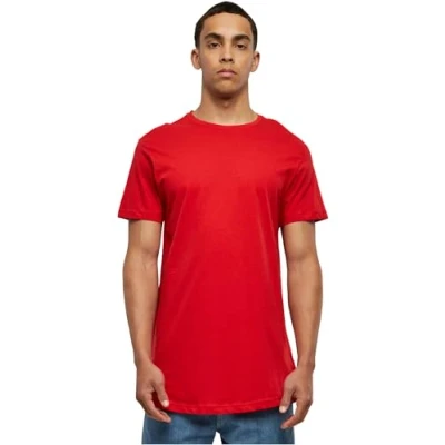 Image de Urban Classics Homme T shirt Shaped Long Tee, Rouge (Fire Red 697), XXL