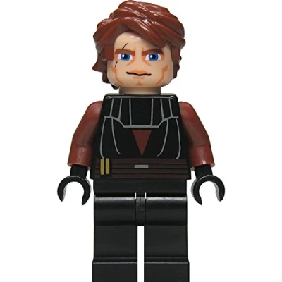 Afbeelding van LEGO Star Wars Anakin Skywalker figuur (uit het spel 7957) met laserzwaard