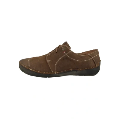 Afbeelding van Josef Seibel Sportieve veterschoenen, Dames, Maat: 45, Brown Nubukleer