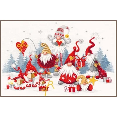 Afbeelding van Vervaco Kerstbijeenkomst borduren (pakket) PN 0195759