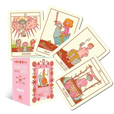 Afbeelding van Squid Cake Marseille Tarot: 78 Gilded Cards and 184 page Guidebook