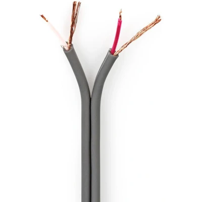 Afbeelding van Audiokabel op rol Nedis 100 meter (Gebalanceerd, 2x 0.16 mm², 100% koper)