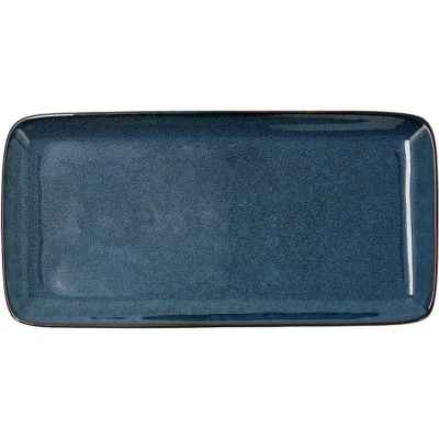 Afbeelding van Serveerschaal Bidasoa Ikonic Keramisch Blauw (28 x 14 cm) (Pack 4x)