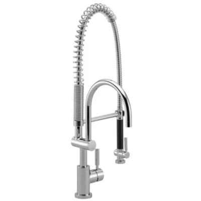 Afbeelding van Dornbracht Tara Classic Profi 1 gats keukenkraan met handdouche,
