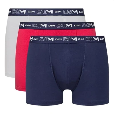 Afbeelding van Dim Boxershorts voor heren, katoen, stretch, ademend, optimale grip, 3 stuks