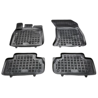 Afbeelding van REZAW PLAST 200413 Vloermatset Rubber voor en achter Zwart VOLVO: XC90 II
