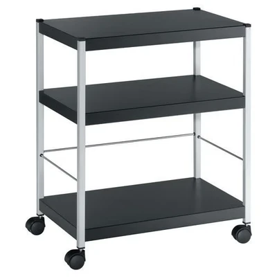 Afbeelding van Paperflow universele mobiele trolley, zwart, medium