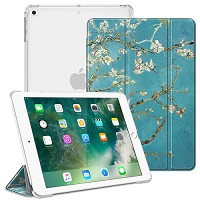 Afbeelding van Fintie Hoes voor iPad 9.7 Zoll 2018/2017, Ultradun Superlicht Beschermhoes met Transparante Achterkant Cover Automatische Slaap waakfunctie 9.7&quot; 6. Generation / 5. Generation, Blossom