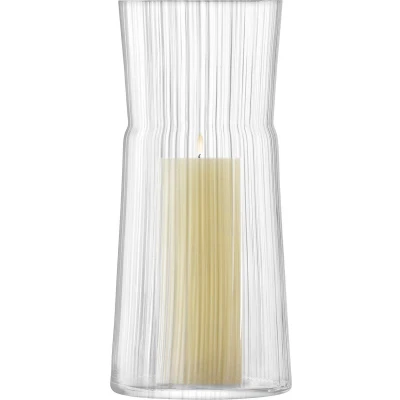 Afbeelding van L.S.A. Gio Line Kandelaar 38 cm met Kaars Glas Transparant