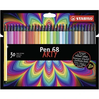 Image de Pack de 30 feutres dessin Stabilo Arty Pen 68