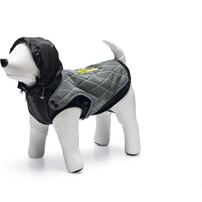Afbeelding van Beeztees Safety Gear Allia Hondenjas Reflecterend Grijs 62 cm met capuchon 2 in 1 jas
