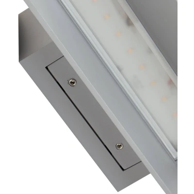 Afbeelding van Lucande LED buiten wandlamp Meja, grijs, aluminium, 27cm, IP54