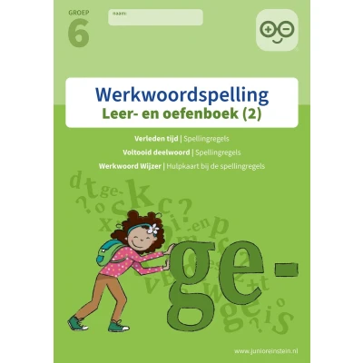 Afbeelding van Werkwoordspelling 2 spellingsoefeningen verleden tijd en voltooid deelwoord groep 7 leer oefenboek