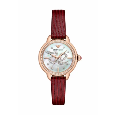 Afbeelding van Emporio Armani Horloge, Dames, Maat: One Size, Red