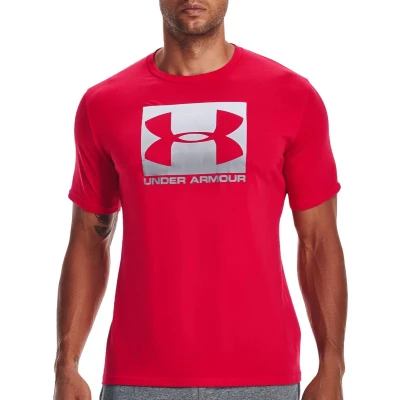 Afbeelding van Under Armour Boxed Sportstyle Tshirt print, Heren, Maat: Medium, Red/steel