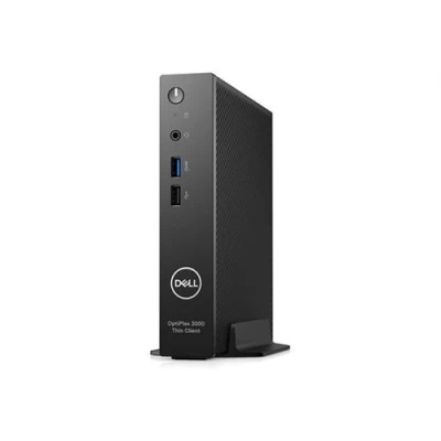 Image de Dell OptiPlex 3000 Thin Client léger MBF 1 x Celeron N5105 / jusqu&#039;à 2.9 GHz RAM 8 Go flash eMMC 64 UHD Graphics IEEE 802.11ax (Wi Fi 6E), Gigabit Ethernet, Bluetooth ThinOS moniteur : aucun noir, noir (souris) BTP
