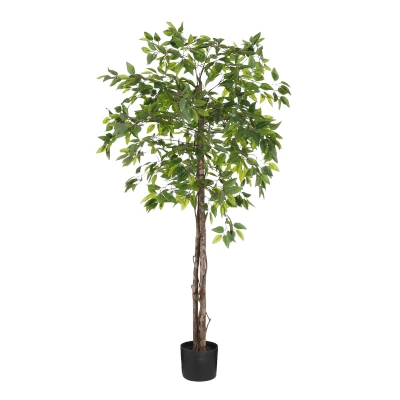 Afbeelding van Ficus Kunstplant in Bloempot  H150 x Ø50 cm Groen