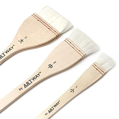 Image de Artway Hake Chinese Brush Set 3 Brosses 25mm / 45mm 75mm