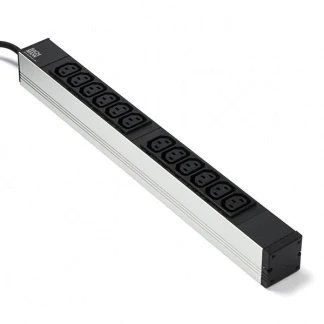 Afbeelding van C13 stekkerdoos Bachmann (12 x C13, Schuko stekker, 19 inch)