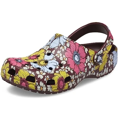 Afbeelding van Crocs Klassieke klompen, uniseks, Veelkleurig (Dark Cherry Multi, 49/50 EU