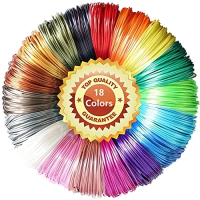 Afbeelding van LELYFIT PLA 3D printpenfilament, filament 1,75 mm, 5 m per filament, mat, natuurlijke rialen, compatibel met professionele printpen (18)