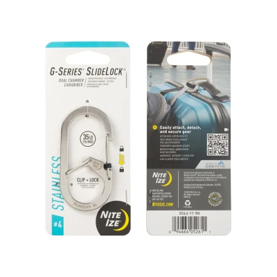 Afbeelding van Nite Ize G Series Karabijnhaak Slidelock Zilver 4