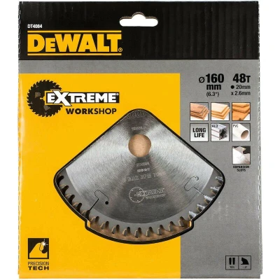 Afbeelding van DEWALT DT4084 QZ cirkelzaagblad 160x20x48T, trapezium, negatief 5, kerf 2,6mm